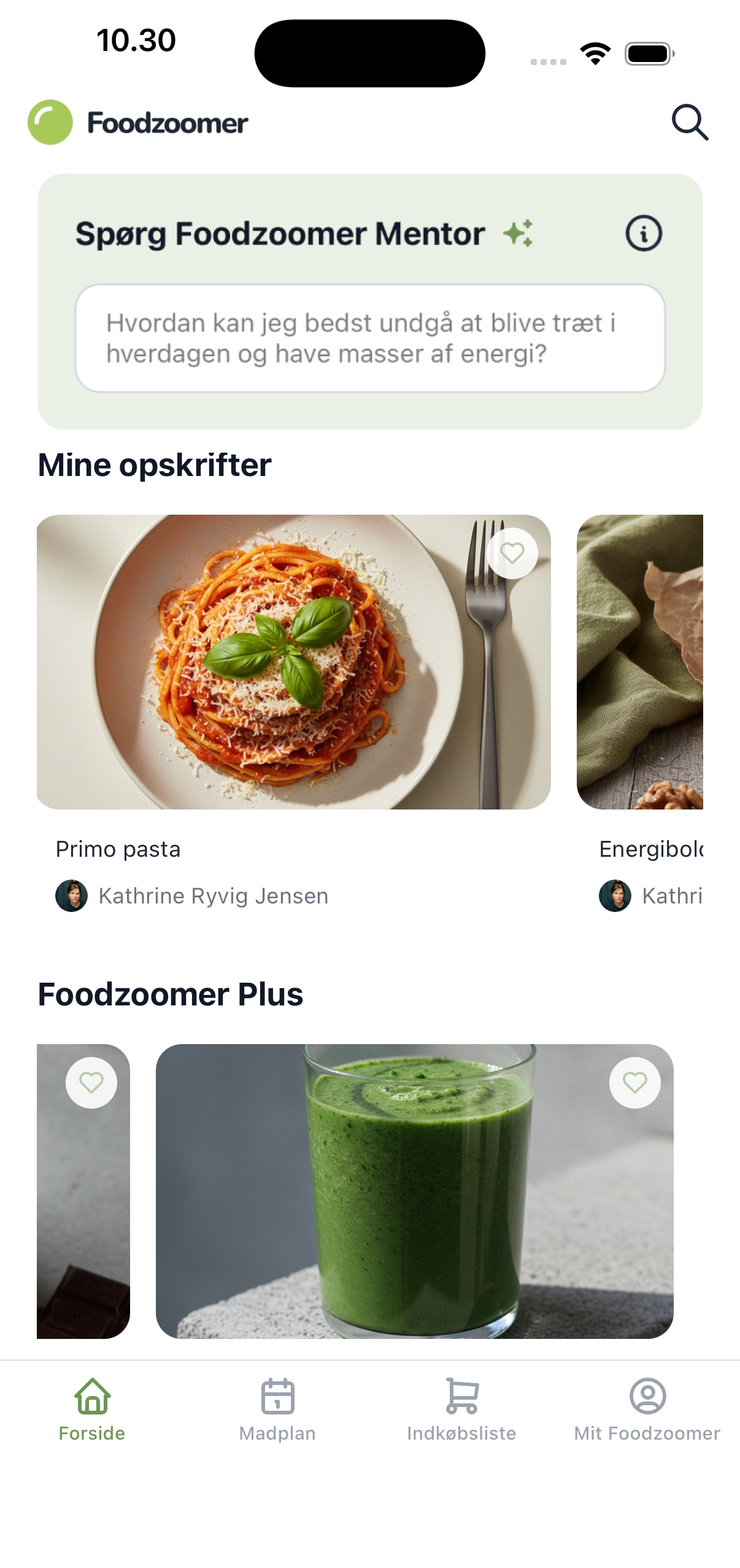 Foodzoomer app – spørg madmentoren om energi i hverdagen